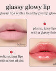 NOONI Korean Lip Oil - Appleberry | Long-Lasting, Moisturizing, Plumping, Revitalizing for Dry Lips, Waterproof, No Peel Off, Hydrating, Nourishing Crystal Clear, 0.12 FL Oz