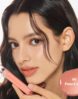 ETUDE Glow Fixing Tint #1 Pure Coral | Non-sticky Glossy Shine Lip stain | Fills up with comfortable moisture | Tinting for dry lips