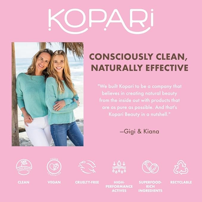 Kopari Bright as Day Sheer Mineral Sunscreen SPF 50, 100% Mineral Facial Sunscreen with Vitamin C & Niacinamide, Sheer Finish, All Skin Tones, 1.7 oz