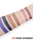 evpct Rose Shimmer Cream Eye Shadow Brightener Sticks Set for Eyes, Rose Shimmery Matte Pencil Eye shadow Applicator Stick Pen Palette Makeup Waterproof sombras en crema para ojos 27#