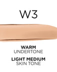 L'Oreal Paris True Match Super-Blendable Foundation, Medium Coverage Liquid Foundation Makeup, W3, Light Medium, 1 Fl Oz