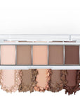 evpct 5Colors Matte Nude Eye Shadow Palette Makeup for Older Women, Nude Pink Brown Cocoa Neutral Matte Smokey Cream Mini Eyeshadow Palette for Blue Green Eyes, Contour Makeup Palettes sombras de ojos