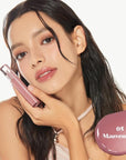 ETUDE Glow Fixing Tint #5 Mauvement | Non-sticky Glossy Shine Lip stain | Fills up with comfortable moisture | Tinting for dry lips