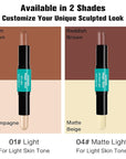 Contour Stick, 2Pcs Dual-Ended Highlighter Makeup Pen & + 04#)