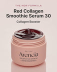 Arencia Overnight Red Smoothie Face Mask Serum, Glowing & Soothing with 30% red collagen, Niacinamide, Peptide, Vitamin E