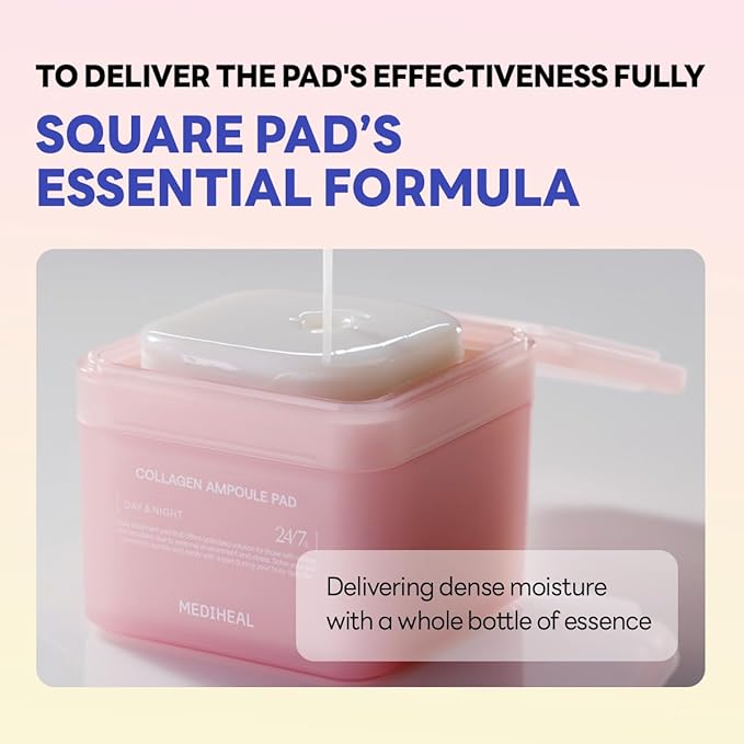 MEDIHEAL Madecassoside Toner Pads [Disney Pixar Edition]-Centella Asiatica to Improve Uneven Skin Tone - Vegan Face Gauze, Full Size 100 + Refill 100 (Collagen, 200 Pads)