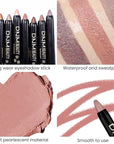 evpct Putty Matte Cream Eye Shadow Brightener Sticks Set for Eyes, Putty Matte Pencil Eye shadow Applicator Stick Pen Palette Makeup Waterproof sombras en crema para ojos 23#