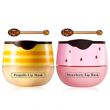 Bee Lip Balm Honey Pot Strawberry Moisturizing