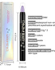 Kaely 2Pcs Cream Eyeshadow Sticks Set for Eyes Waterproof,Blue Shimmer & Green Shimmer Matte Eye shadow Stick Pencil Pen Bulk sombras en crema para ojos 32+34