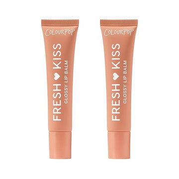 ColourPop Fresh Kiss Glossy Lip Balm - Hydrating Lip Care Enriched with Peptides, Hyaluronic Acid, Shea Butter & Vitamin E for an Ultra-Cushiony Formula - Caramel Latte (2 Count)