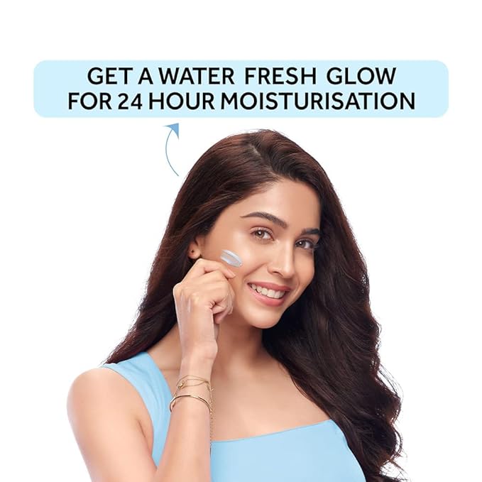 ponds Super Light Gel Oil Free Face Moisturizer 100 ml, With Hyaluronic Acid & Vitamin E for Fresh Glowing Skin & 24 hr Hydration - Daily Use