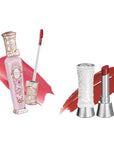 Flower Knows Violet Strawberry Rococo Glitter Lip Gloss G02 Rasberry Booze+Swan Ballet Shine Solid Lip Gloss Stick B08 Dancing Shoes