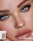 AMY'S DIARY Neutral Nude Eyeshadow Palette Makeup, 2 Colors Velvety Matte Finish, Cool-Toned Nude Taupe Eye Shadows, Natural Everyday to Eye Makeup Looks, for Brown Eyes Long Lasting Naturing-Looking