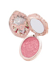 Flower Knows Strawberry Rococo Embossed Blush;Berry Matte Finish;Buildable & Blendable Powder Blush for cheeks,Highly Pigmented;Natural Flush for All Skin Tones(05 Berry Mary, 5g)