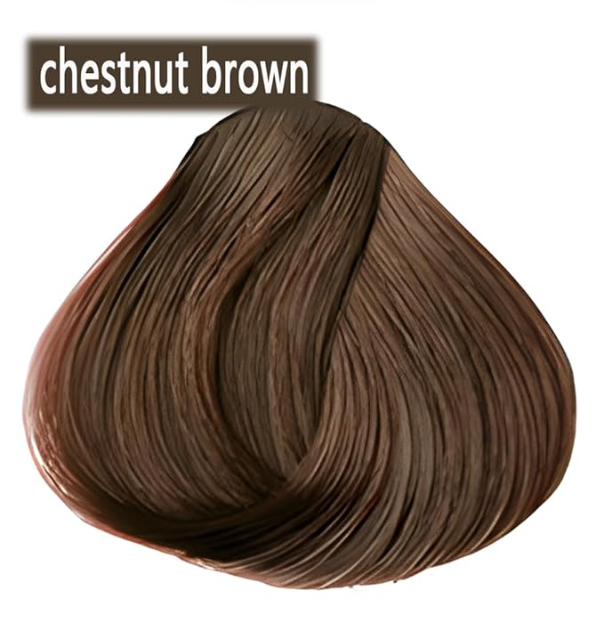 Brown Hair Dye YIZHONG Hair Dye Shampoo Women Men Permanent Blackest Gray Coverage Dedicated Darkening Hair Coloring 5 Minutes (chestnut brown)