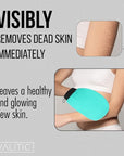 Valitic Exfoliating Glove Body Scrubber - Exfoliating Mitt Dead Skin Remover, Shower Face and Body Exfoliator - Korean Style Skin Scrubber Washcloth - Spray and Self Tan Remover, Pair Turquoise