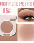 Pressed Single Matte Eyeshadow Palette, Brown eyeshadow For Old Women, Pigmented Waterproof Sombras Para Ojos, Single Pressed Powder Vegan, Talc, Paraben & Cruelty Free(05)
