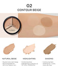 THESAEM Cover Perfection Triple Pot Concealer – 3 Contour Beige