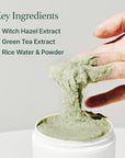 ARENCIA Korean Rice Mochi Face Cleanser & Daily Scrub - Moisturizing, Brightening & Deep-Cleansing - All Skin Types, Vegan, Organic - with Rice Powder, Rice Water & Green Tea (1.76oz)