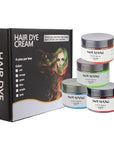 Temporary Hair Color Chalk For Kids, Hair Wax Color For 4 5 6 7 8 9 Year Old Girl Gifts, Birthday,Party, Cosplay DIY, Children's Day, Halloween, Christmas (4, Red Orange Blue Green)