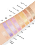 evpct 4Pcs Cream Eyeshadow Pencil Bulk Stick Set for Eyes Waterproof Pink Light Purple Violet Mocha Beige Shimmer Metallic Eyeshadow Crayon Stick sombras en crema para ojos