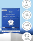 Rael Retinol Chin Mask with Miracle Clear Barrier Cream - Face Masks and Moisturizer, 2 Step Treatment, Niacinamide, Ceramide NP, for All Skin Types, Vegan, Korean Skincare (5 Kits)