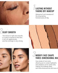 evpct 4 Color Contour Stick Makeup Set Concealer