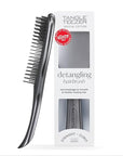 Tangle Teezer Chrome Ultimate Detangler Brush for Wet & Dry Hair, Eliminates Knots & Reduces Breakage for Straight to Curly Hair Types, Midnight Silver