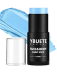 Light Blue Face Body Painting Stick, Professional Light Blue Full-coverage Cream Face Paint for Halloween SFX Cosplay Makeup, Washable Eye Body Stick for Adult Costume Party