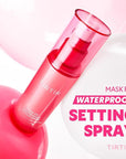 TIRTIR Waterproof Setting Spray – 24 Hour Long Lasting Fix, Sweatproof Water Resistant Makeup Finisher – Ethanol Free, Semi Matte Finish for Oily Skin – Korean Makeup Fixer
