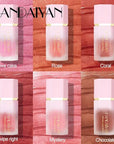 AKARY Soft Cream Blush Makeup, Velvet Mousse Liquid 06 Chocolate
