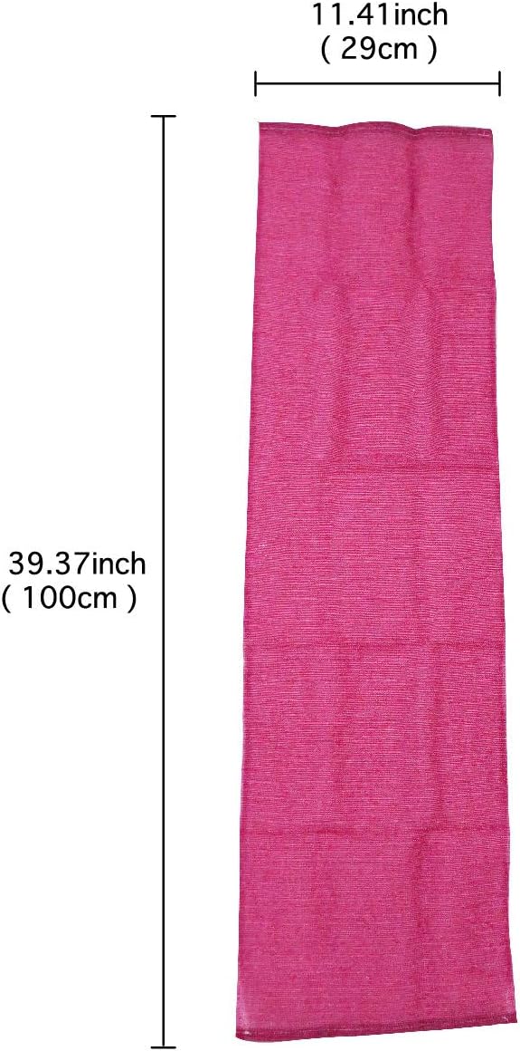 Extra Rough, Exfoliating Washcloth [Made in Japan] Exfoliating Towel Special Texture Makes Fluffy Foam Lather, Back Scrubber, Dead Skin Cell Remover [Loofah for Women and Men] (RD)