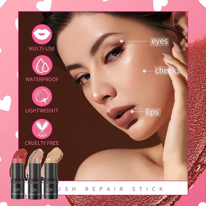 Face Sticks Trio, Blush Stick, Contour Stick, Highlighter