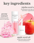 NOONI Korean Lip Oil - Applepeony | Long-Lasting, Moisturizing, Plumping, Revitalizing for Dry Lips, Waterproof, No Peel Off, Hydrating, Nourishing Crystal Clear, 0.12 FL Oz
