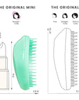 Tangle Teezer Original Detangler Brush, Dry & Wet Travel Size Mini Hair Brush, for Kids & All Hair Types, Paradise Green