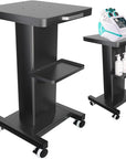 Esthetician Trolley Cart with Wheels, Heavy Duty Metal Beauty Machine 3 Tier Rolling Cart, Load 220Lbs, Durable Full Body Metal Construction for Professional Salons