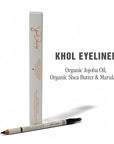 Jillian Dempsey Khol Eyeliner: Clean, Waterproof Eyeliner Pencil with Built-In Smudger for Effortless Blending – Rich Pigment, Cruelty-Free, Jet Black