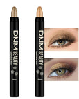 Kaely 2Pcs Cream Eyeshadow Stick Set for Eyes,Light Khaki & Desert Gold Shimmer Pen,Eye Brightener Halloween Makeup,sombras para ojos,Smooth Eye Shadow Highlighter Crayon Pencil Waterproof,04+06