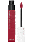Maybelline Super Stay Matte Ink Liquid Lipstick Makeup, Long Lasting High Impact Color, Up to 16H Wear, Ruler, Deep Cranberry, 1 Count, Packaging May Vary