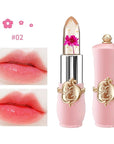 3 Pcs/Set Flower Jelly Lipstick Set Temperature Change Moisturizer Long Lasting Nutritious Balm Magic Color Change Lip Gloss (3Pcs Flower Jelly Lipstick 010203)