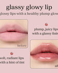NOONI Korean Lip Oil - Appleginseng | Lip Stain, Gift, Long-Lasting, Moisturizing, Plumping, Revitalizing for Dry Lips, Waterproof, No Peel Off, Korean Lip Tint 0.12 Fl Oz