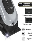 Supreme Trimmer Pro Clipper Lite | 210 Min Run Time Professional Hair Cutting Tool Set + Hair Comb, Scissors & Fade Blade | STC5000