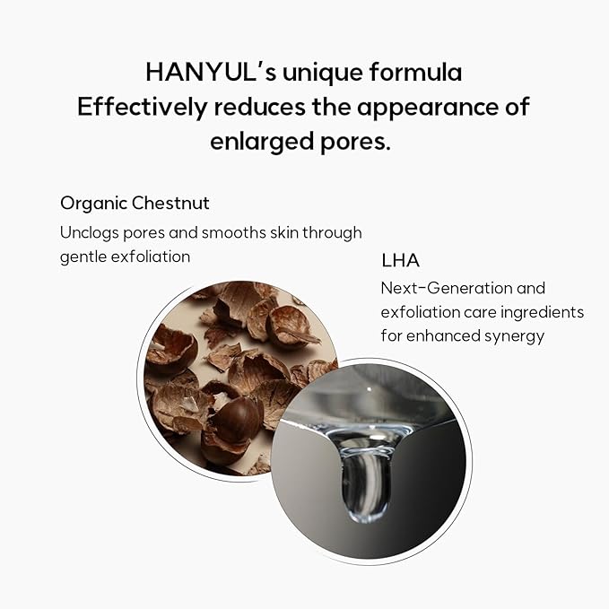 HANYUL Chestnut Shell Pore Tight Toner Pads | Daily Mask for Spot Care, Mild Exfoliating with AHA & BHA & LHA, Skin Smoothing and Refining, Vegan Certified, Korean Skincare, 50 Sheets (150ml)