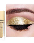 Kilshye Glitter Liquid Eyeshadow Shimmer Eye Shadow Metallic Eyeshadows High Pigment Eyes Shadow Long Lasting Waterproof Eyes Liquid Makeup for Women and Girls Pack of 1 (E- Gold 6)