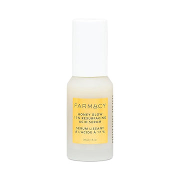 Farmacy Face Exfoliator Serum - Honey Glow 17% AHA + BHA Liquid Exfoliant & Salicylic Acid Serum - Resurfacing Skin Care for Reduced Pores + Texture - Hydrates Skin for an Overall Glow (30ml)