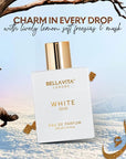 BellaVita Luxury White OUD Unisex Perfume 100Ml | Premium Arabic Men and Women Perfumes | Notes of Artemisia, Musk, Oud Vetiver and Freesias | Exquisite Unisex Arabian Perfume for Women & Men