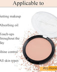 Kaely Matte Pressed Setting Powder Compact,Face Finishing Powder de maquillaje,03