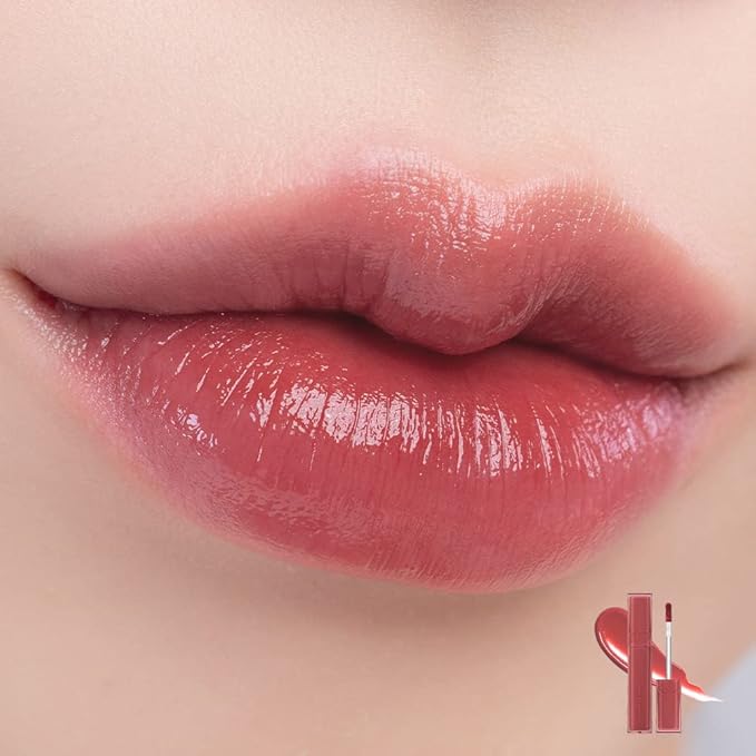 rom&nd DEWY·FUL WATER TINT 03 IF ROSE |Glossy| high pigment|moisturizing| non-sticky|Hydrated lips|colorful shades|High Shine|0.18oz