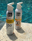 SolRX SPORT SPRAY SPF 30 Sunscreen Spray SPF30, Fragrance Free, Reef Safe Sunscreen, Broad Spectrum Sunscreen for Face and Body, Oxybenzone Free