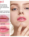 evpct 2Pcs Peach Tinted Lip Balms PH Lip Color Changing Lipstick Balm Stains Set Queen for Women Girls Korean Mood Color Change Light Pink Lipstick